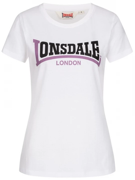 Foto van product LONSDALE Shirt 'Achnavast' lila / zwart / wit
