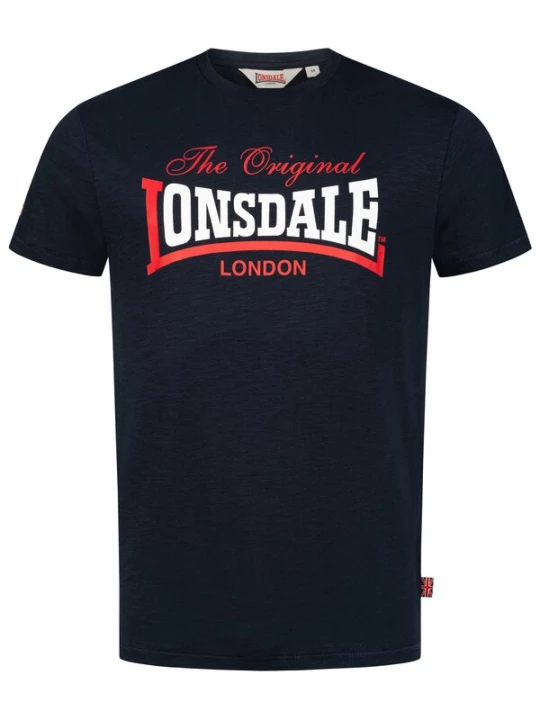 Foto van product LONSDALE Shirt ' Aldingham' navy / rood / wit
