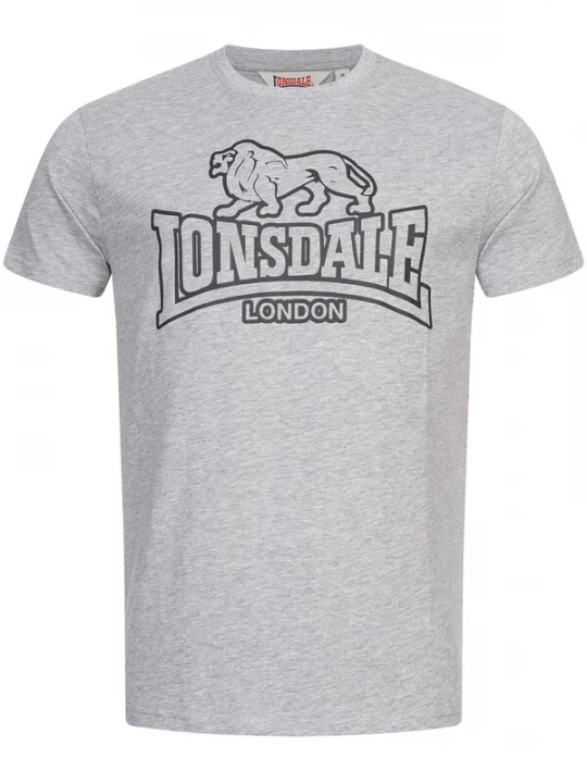 Foto van product LONSDALE Shirt 'Allanfearn' grijs gemêleerd / zwart