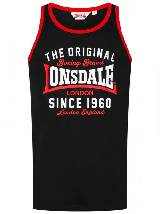 Foto van product LONSDALE Shirt 'Andover' rood / zwart / wit