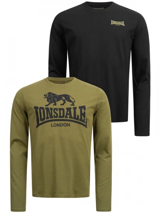 Foto van product LONSDALE Shirt 'Ayrshire' kaki / zwart