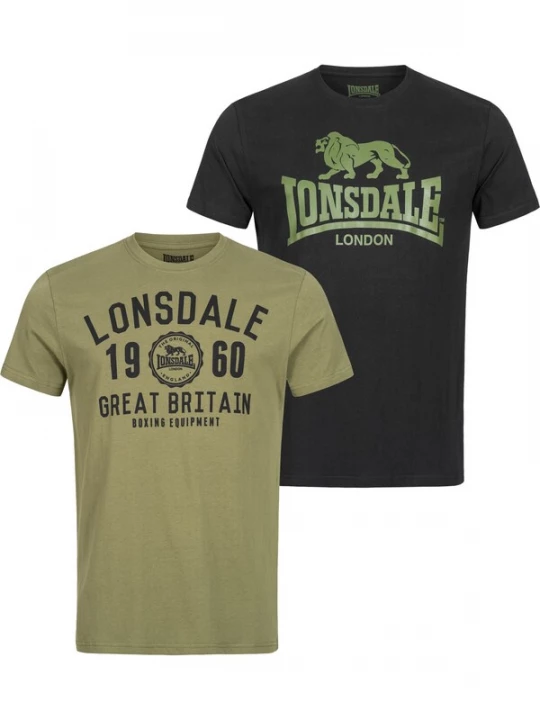 Foto van product LONSDALE Shirt 'Bangor' kaki / zwart