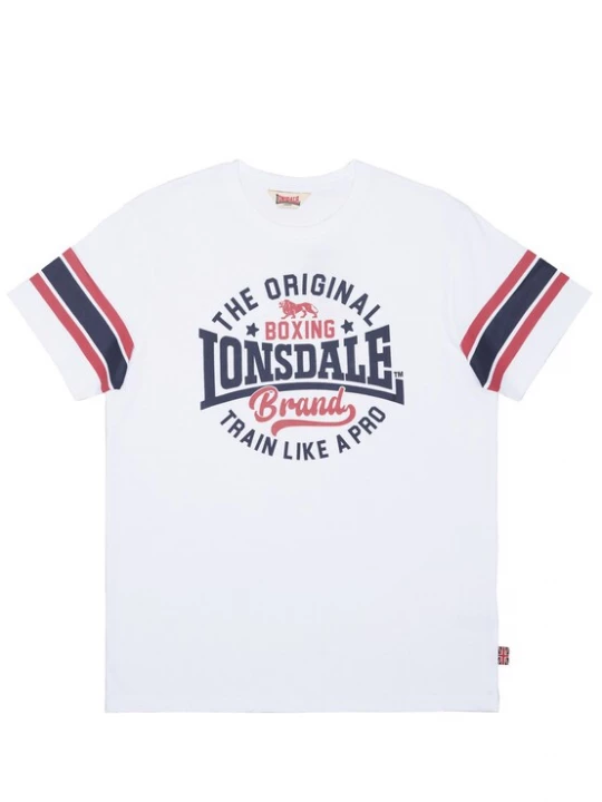 Foto van product LONSDALE Shirt 'Barton' navy / knalrood / wit