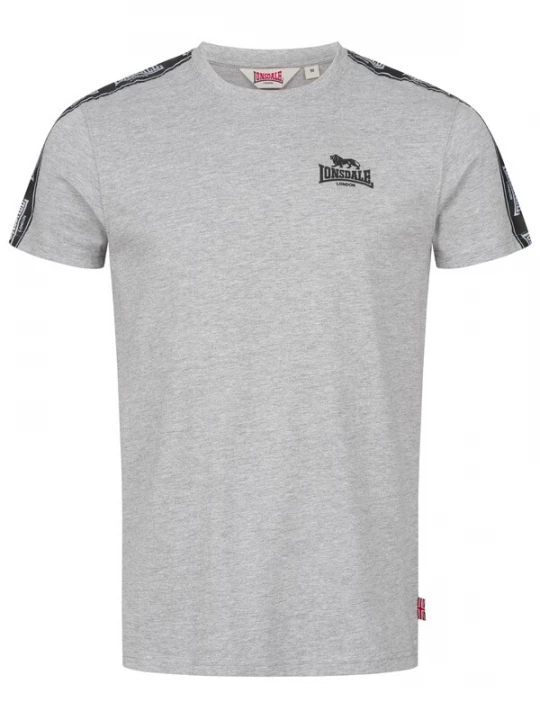 Foto van product LONSDALE Shirt 'Brindister' grijs / lichtgrijs / zwart