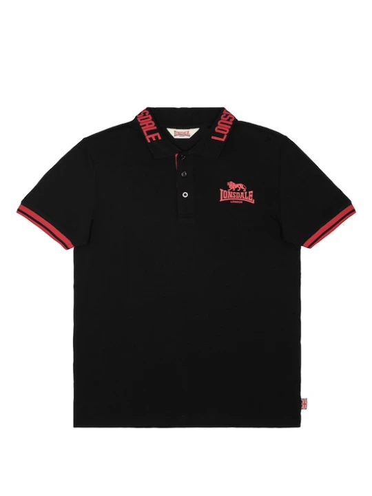 Foto van product LONSDALE Shirt 'Byermoor' rood / zwart