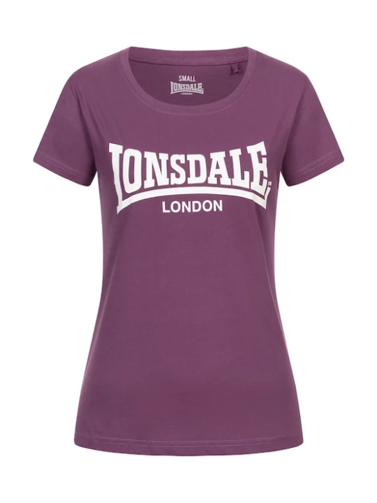 Foto van product LONSDALE Shirt 'Cartmel' aubergine / wit