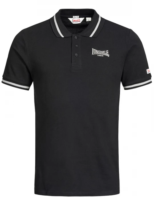 Foto van product LONSDALE Shirt 'Causton' zwart / wit