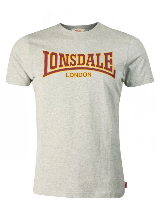 Foto van product LONSDALE Shirt 'Classic' geel / grijs / donkerrood