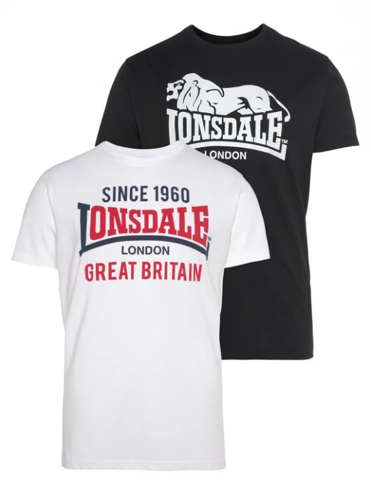 Foto van product LONSDALE Shirt 'Collessie' rood / zwart / wit