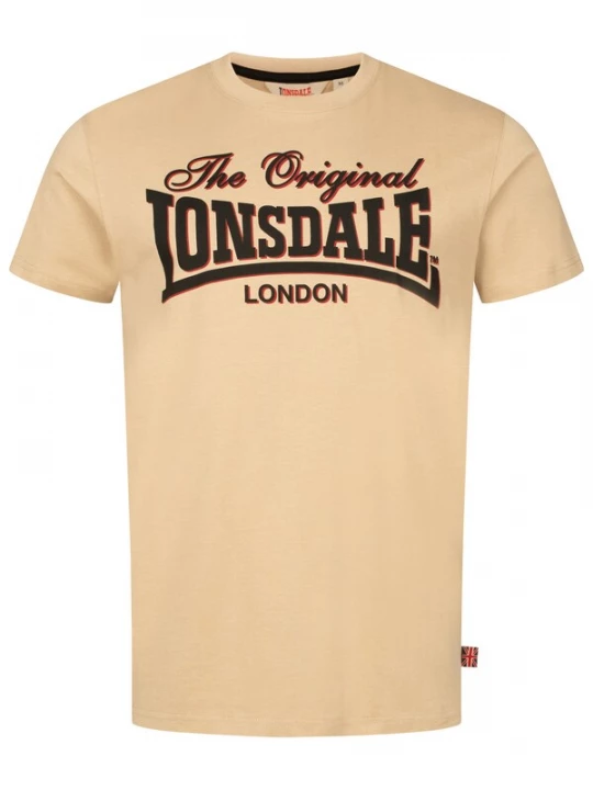 Foto van product LONSDALE Shirt 'Cotha' sand / grenadine / zwart