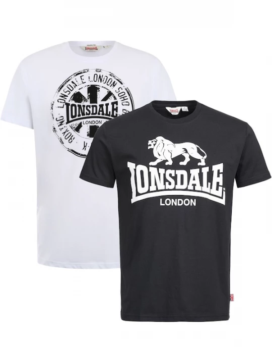 Foto van product LONSDALE Shirt 'Dildawn' zwart / wit