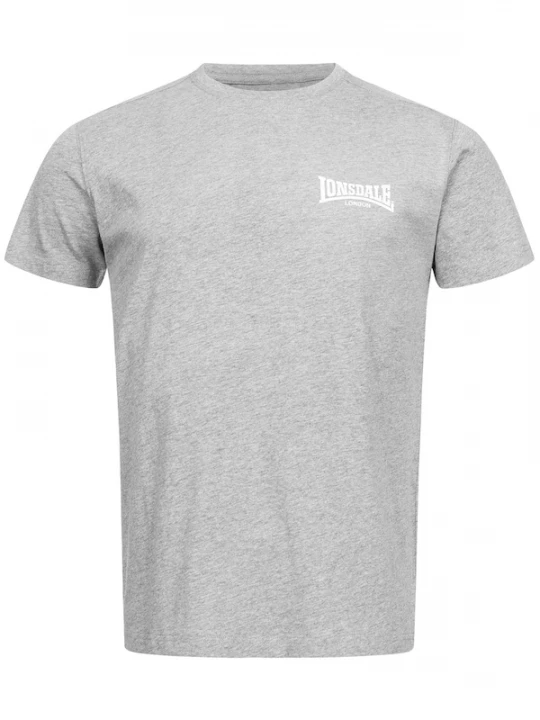 Foto van product LONSDALE Shirt 'Elmdon' grijs gemêleerd / wit