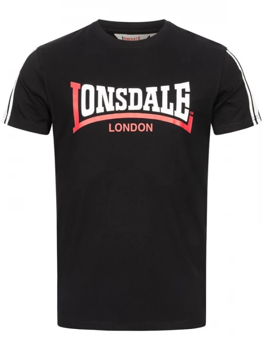 Foto van product LONSDALE Shirt 'Elphin' grenadine / zwart / wit