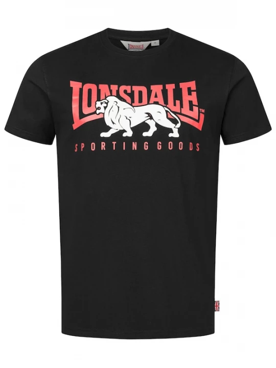 Foto van product LONSDALE Shirt 'Ervan' knalrood / zwart / wit