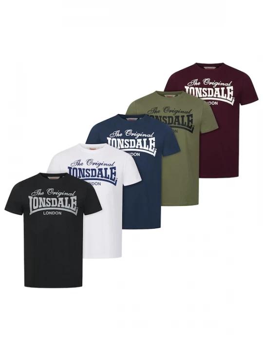 Foto van product LONSDALE Shirt 'Fittonhill' navy / olijfgroen / bourgogne / zwart / wit