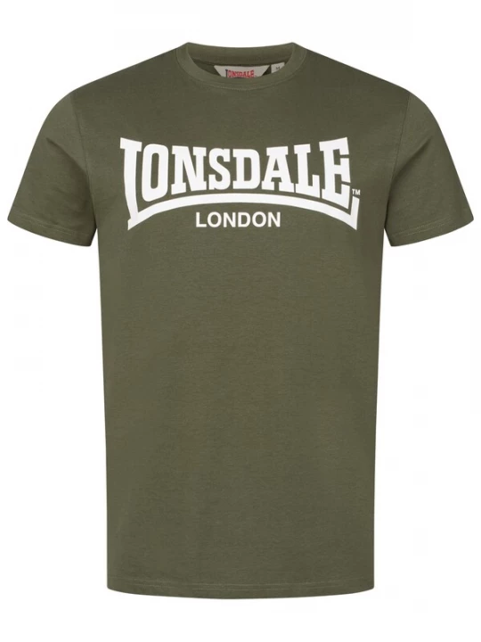 Foto van product LONSDALE Shirt 'Fulwood' olijfgroen / wit