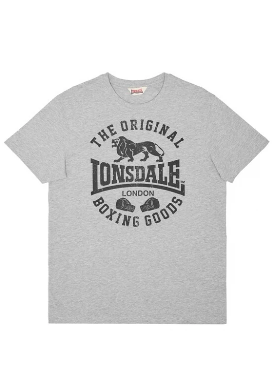 Foto van product LONSDALE Shirt 'Grinton' grijs gemêleerd / zwart