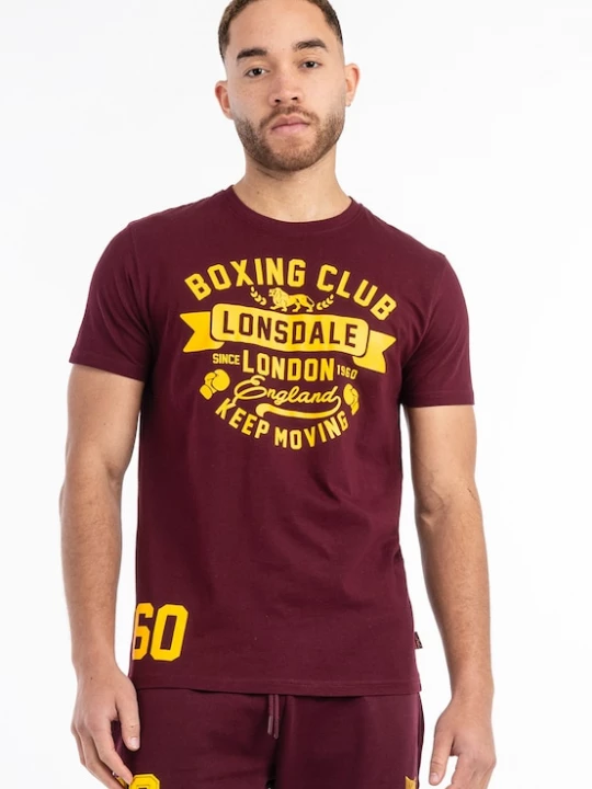 Foto van product LONSDALE Shirt 'Gruting' curry / wijnrood