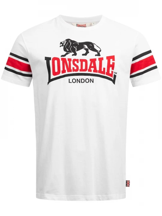 Foto van product LONSDALE Shirt 'Hempriggs' rood / zwart / wit
