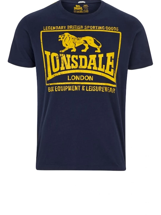 Foto van product LONSDALE Shirt 'Hounslow' nachtblauw / goudgeel