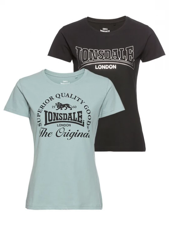 Foto van product LONSDALE Shirt jade groen / zwart / wit
