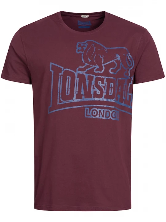 Foto van product LONSDALE Shirt 'Langsett' saffier / donkerrood