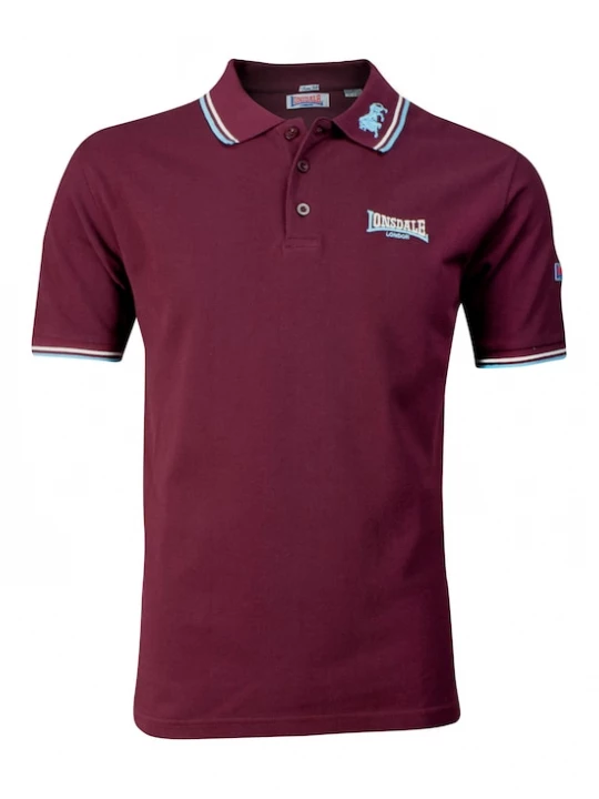 Foto van product LONSDALE Shirt lichtbeige / navy / bourgogne