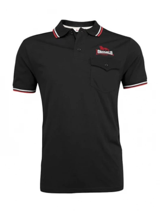 Foto van product LONSDALE Shirt 'Lynton' rood / zwart / wit