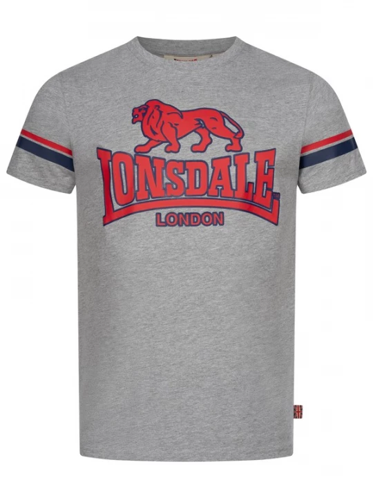 Foto van product LONSDALE Shirt 'Melthey' grijs / rood / zwart
