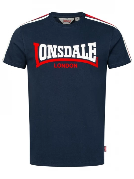 Foto van product LONSDALE Shirt 'Merryn' donkerblauw / vuurrood / wit