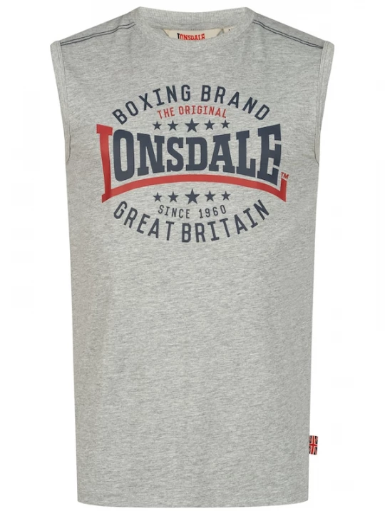 Foto van product LONSDALE Shirt navy / grijs gemêleerd / rood