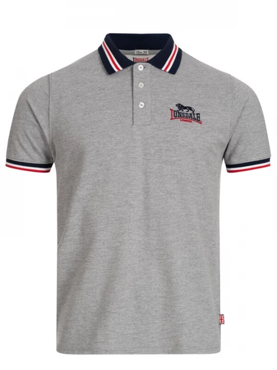 Foto van product LONSDALE Shirt 'Occumster' navy / grijs gemêleerd / rood / wit