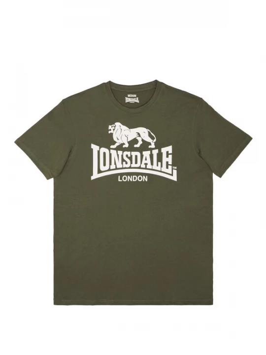 Foto van product LONSDALE Shirt olijfgroen / wit