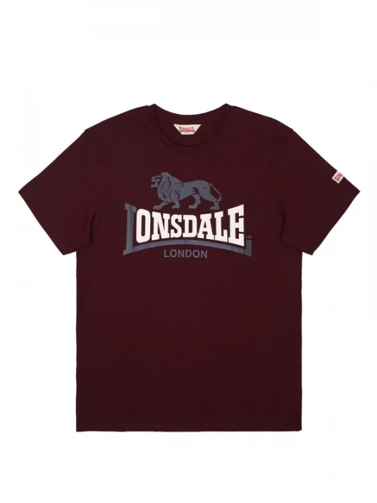 Foto van product LONSDALE Shirt opaal / bordeaux / wit