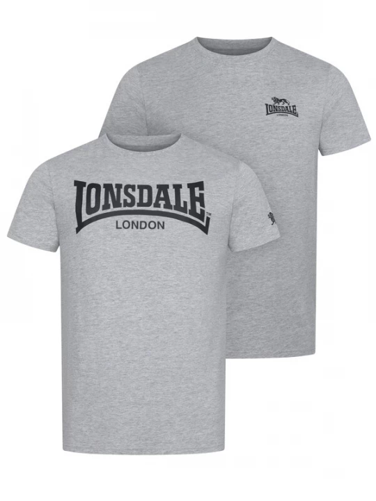 Foto van product LONSDALE Shirt 'Piddinghoe' grijs gemêleerd / zwart