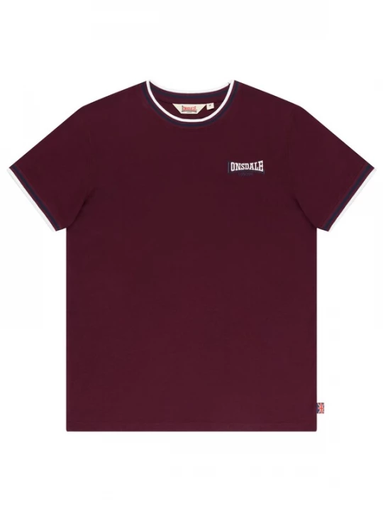 Foto van product LONSDALE Shirt 'Quin' navy / bordeaux / wit