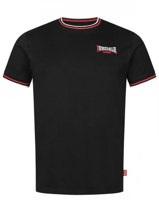 Foto van product LONSDALE Shirt 'Quin' rood / zwart / wit