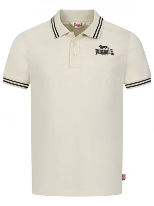 Foto van product LONSDALE Shirt 'Rhodes' lichtbeige / zwart