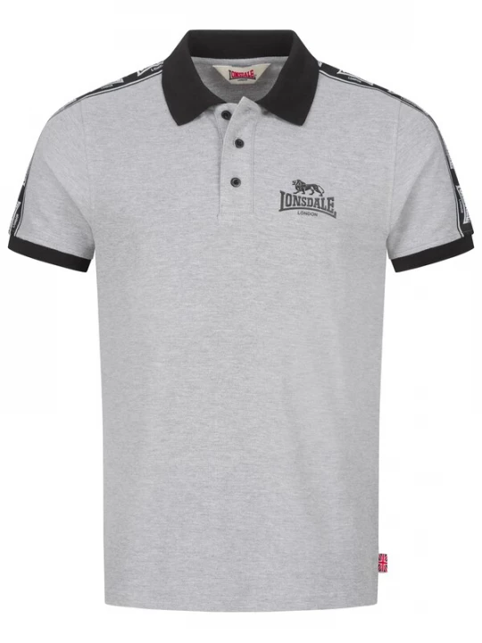 Foto van product LONSDALE Shirt 'Setter' grijs gemêleerd / zwart / wit