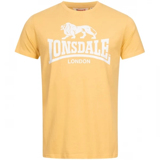 Foto van product LONSDALE Shirt 'St. Erney' pasteelgeel / wit