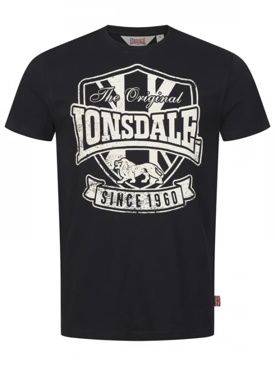 Foto van product LONSDALE Shirt 'Stalybridge' zwart / wit