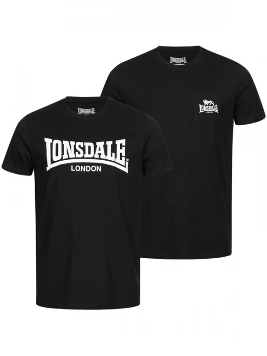 Foto van product LONSDALE Shirt 'Torbay' zwart / wit