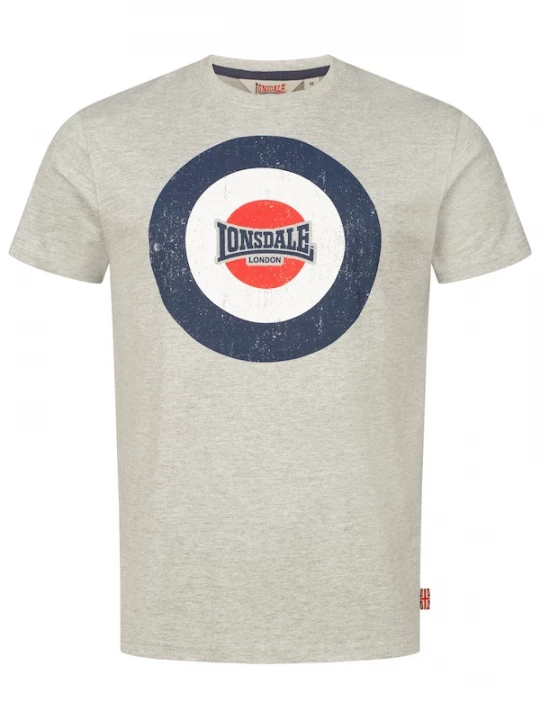 Foto van product LONSDALE Shirt 'Trevose' donkerblauw / grijs gemêleerd / rood / wit