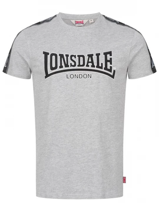 Foto van product LONSDALE Shirt 'Vementry' grijs gemêleerd / zwart / wit