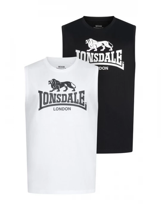 Foto van product LONSDALE Shirt zwart / wit