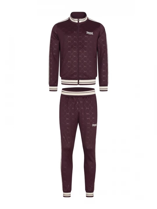 Foto van product LONSDALE Trainingspak 'Ashwell' bloedrood / wijnrood / wit