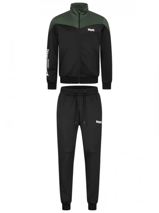 Foto van product LONSDALE Trainingspak 'Caution' groen / zwart / wit