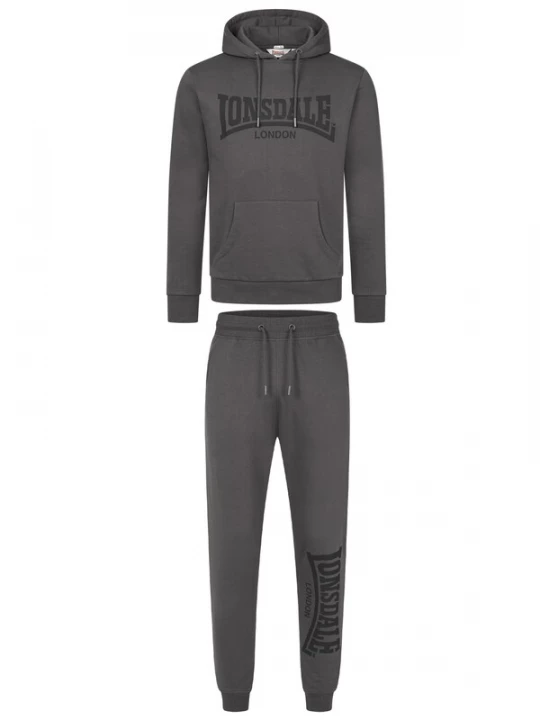 Foto van product LONSDALE Trainingspak 'Cloudy' antraciet / zwart