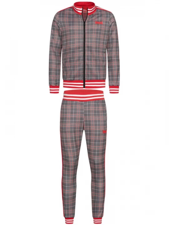 Foto van product LONSDALE Trainingspak grenadine / zwart / wit