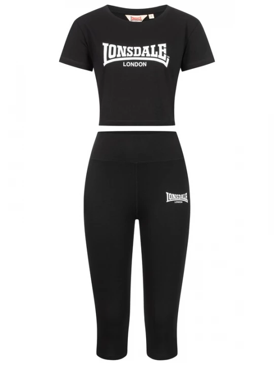 Foto van product LONSDALE Trainingspak 'Ixworth' zwart / wit